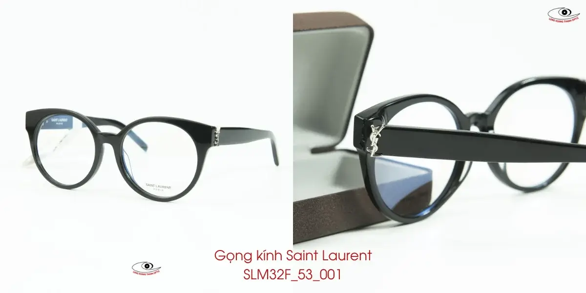 Mua ngay gọng kính tròn Saint Laurent tại Long Hoàng Thành