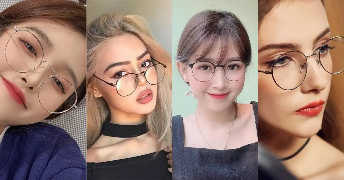 Xu Hướng Gọng Kính Cận Nữ 2025 với các thương hiệu Gucci, Ray-Ban, CK, Cartier, Fandi chính hãng