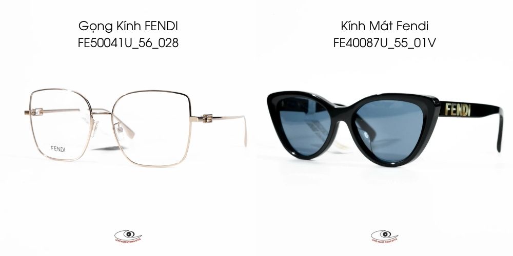 Gọng kính mắt mèo chính hãng Fendi - Mua ngay tại Mắt kính Long Hoàng Thành Đà Nẵng, Huế