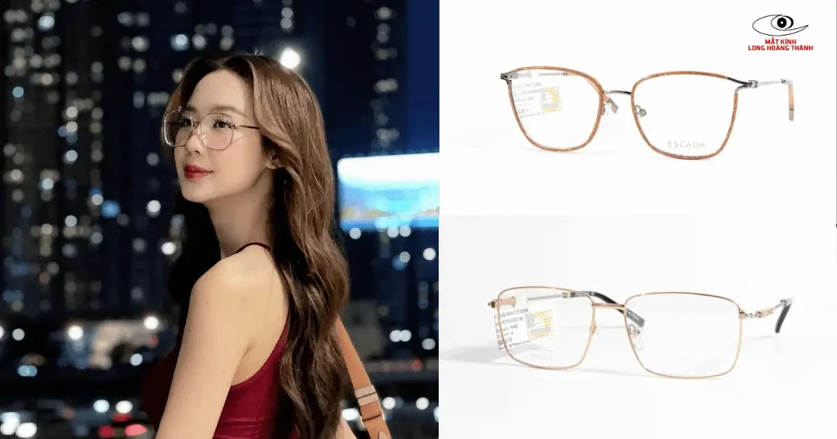 Gọng kính cận, gọng kính titan siêu nhẹ giá tốt