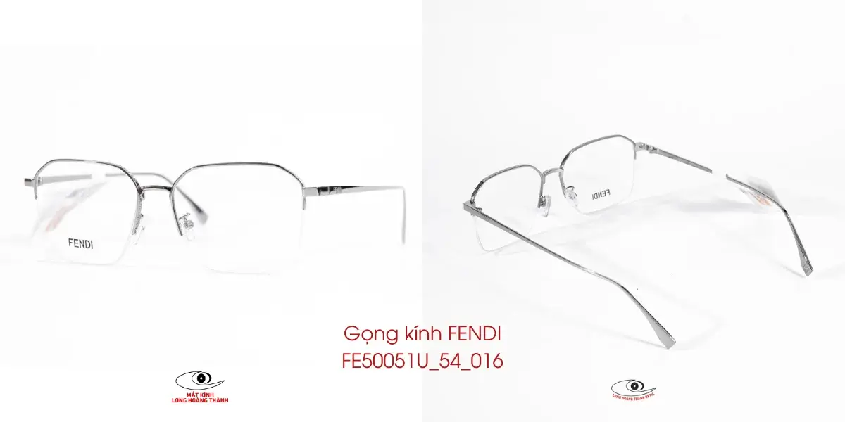 Gọng kính kim loại cao cấp Fendi