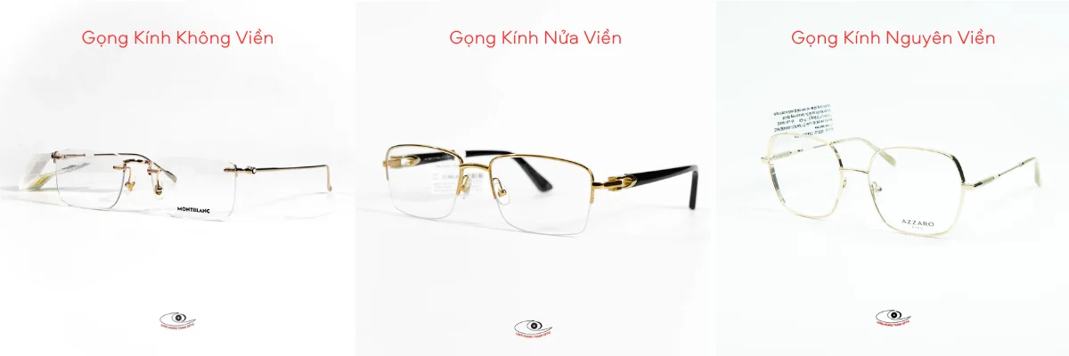 Sự Khác Biệt Giữa Gọng Kính Không Viền, Nửa Viền Và Nguyên Viền