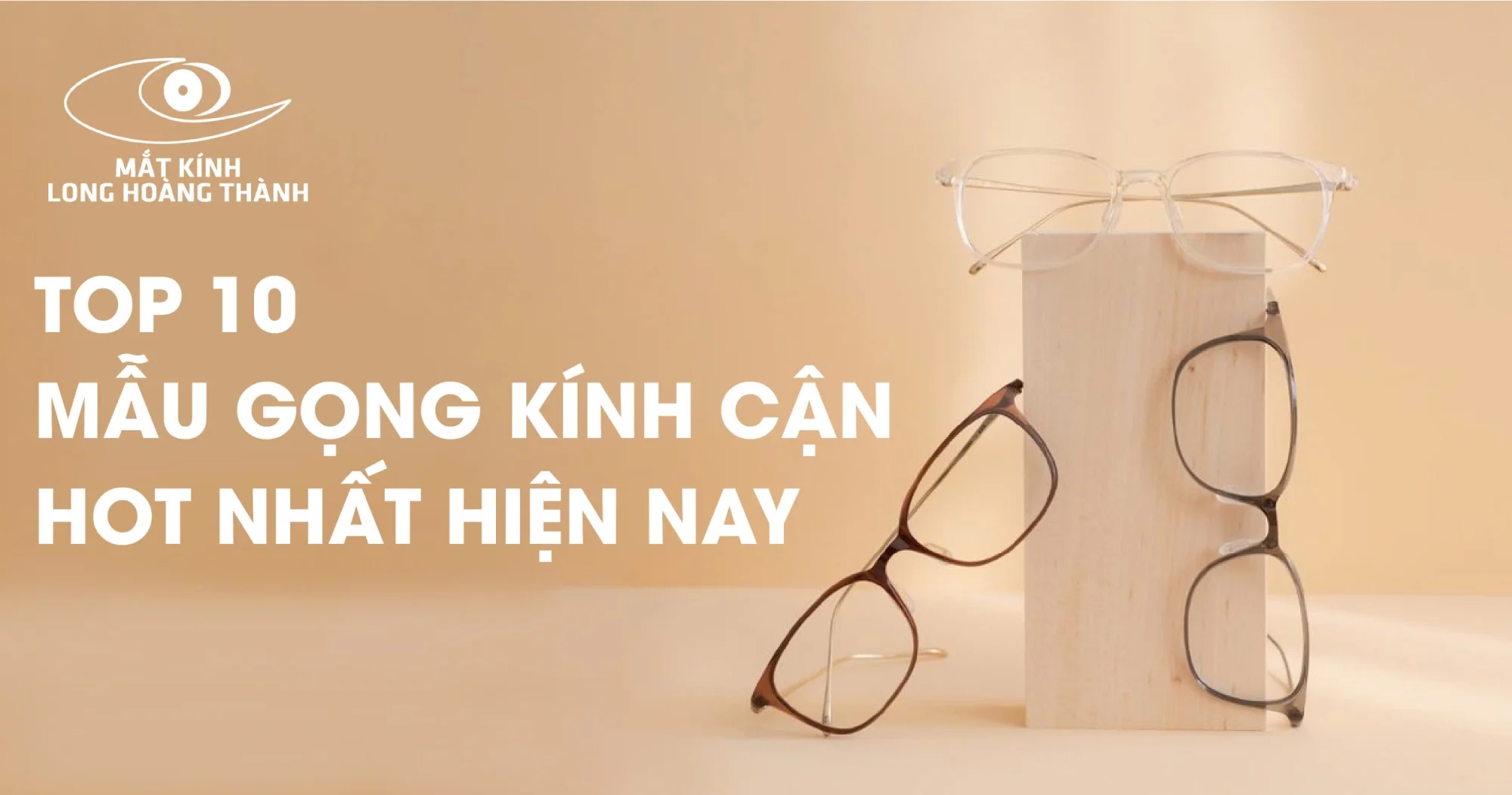 Gọng kính cận nam nữ chính hãng tại Mắt kính Long Hoàng Thành