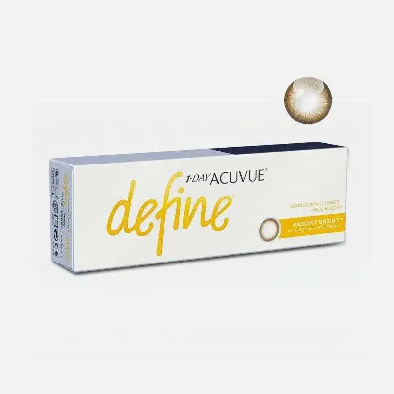 Bảng giá kính áp tròng chính hãng 1 ngày màu nâu Acuvue tại Huế, Đà Nẵng