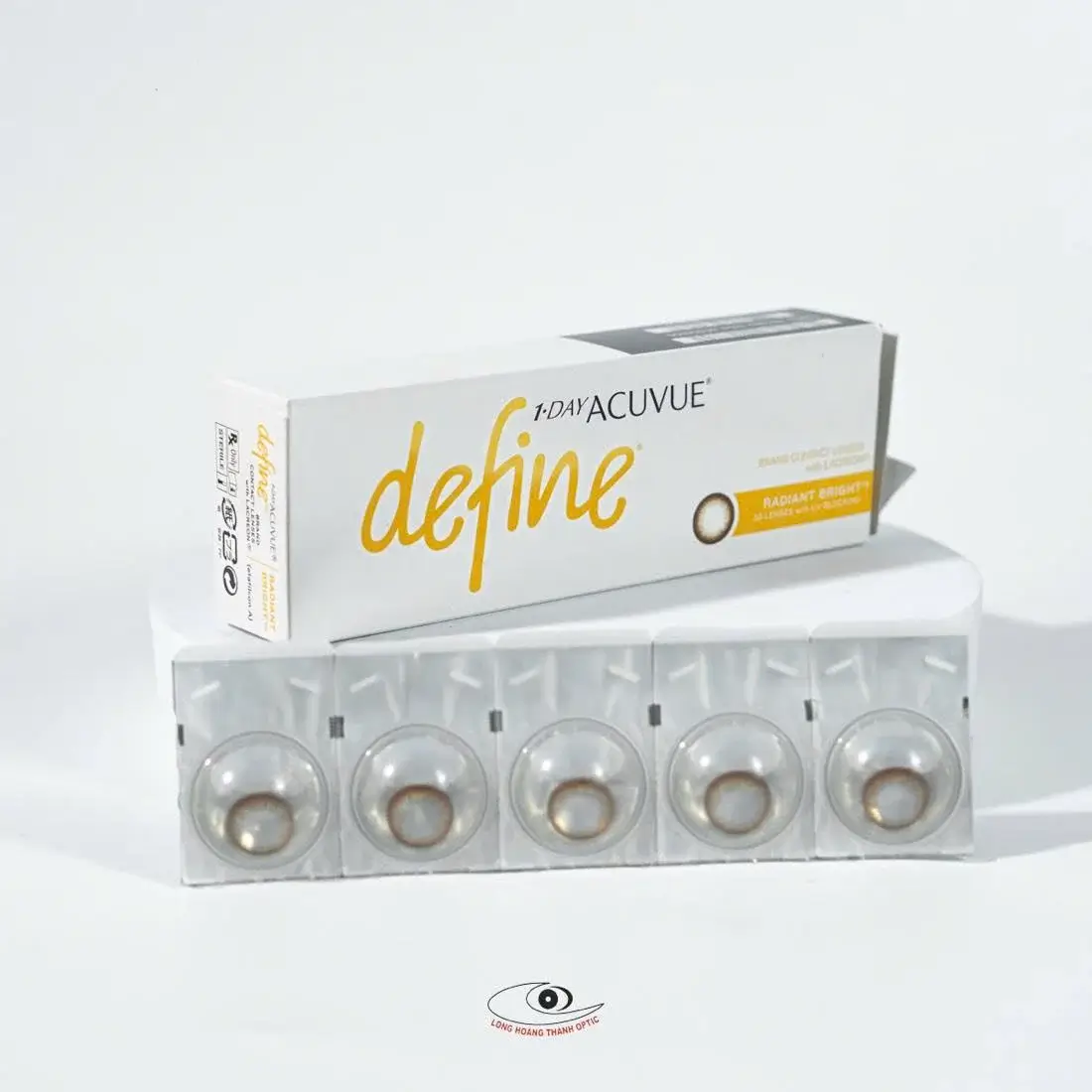 Địa chỉ mua kính áp tròng chính hãng 1 ngày màu nâu Acuvue giá tốt nhất tại Huế, Đà Nẵng