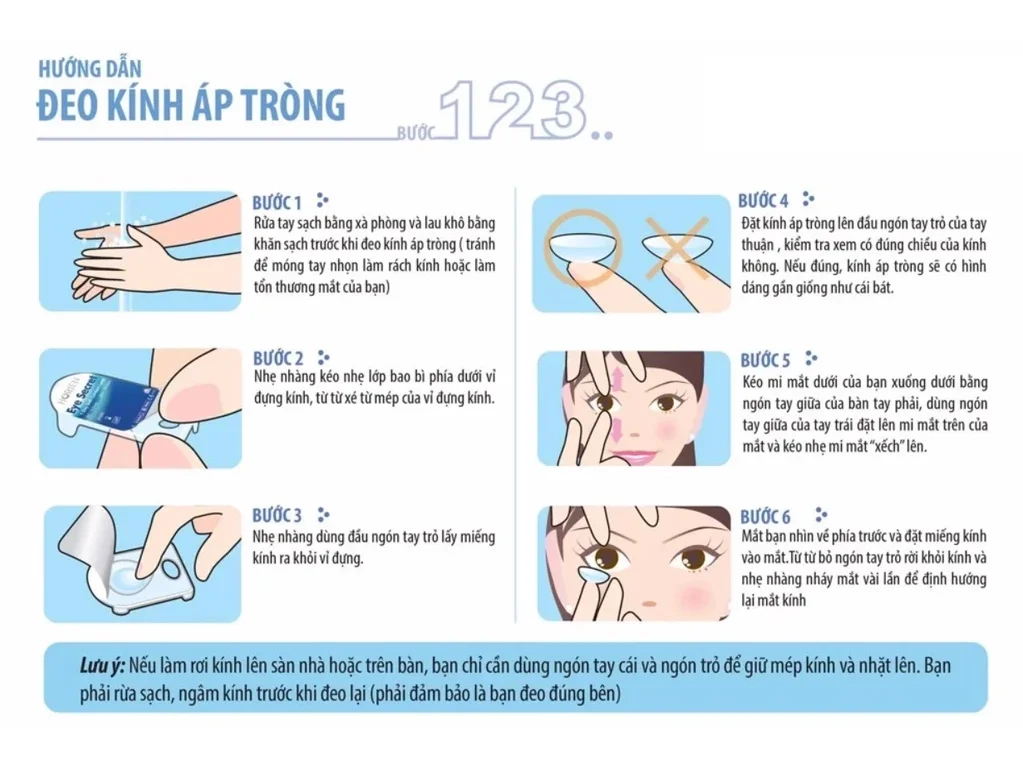 Hướng dẫn sử dụng kính áp tròng chính hãng Clalen Iris Suzy Gray tại Huế Đà Nẵng