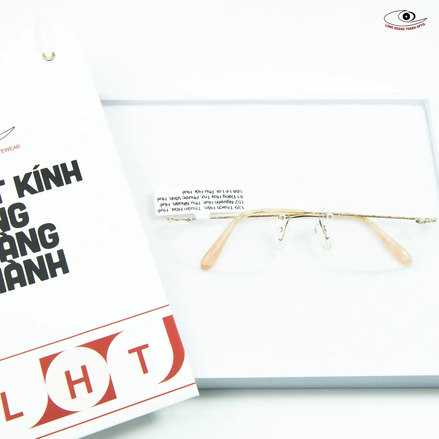 Giá bán gọng kính vàng Cartier k18PG chính hãng tại Huế - Đà Nẵng - Ưu đãi tại Mắt Kính Long Hoàng Thành