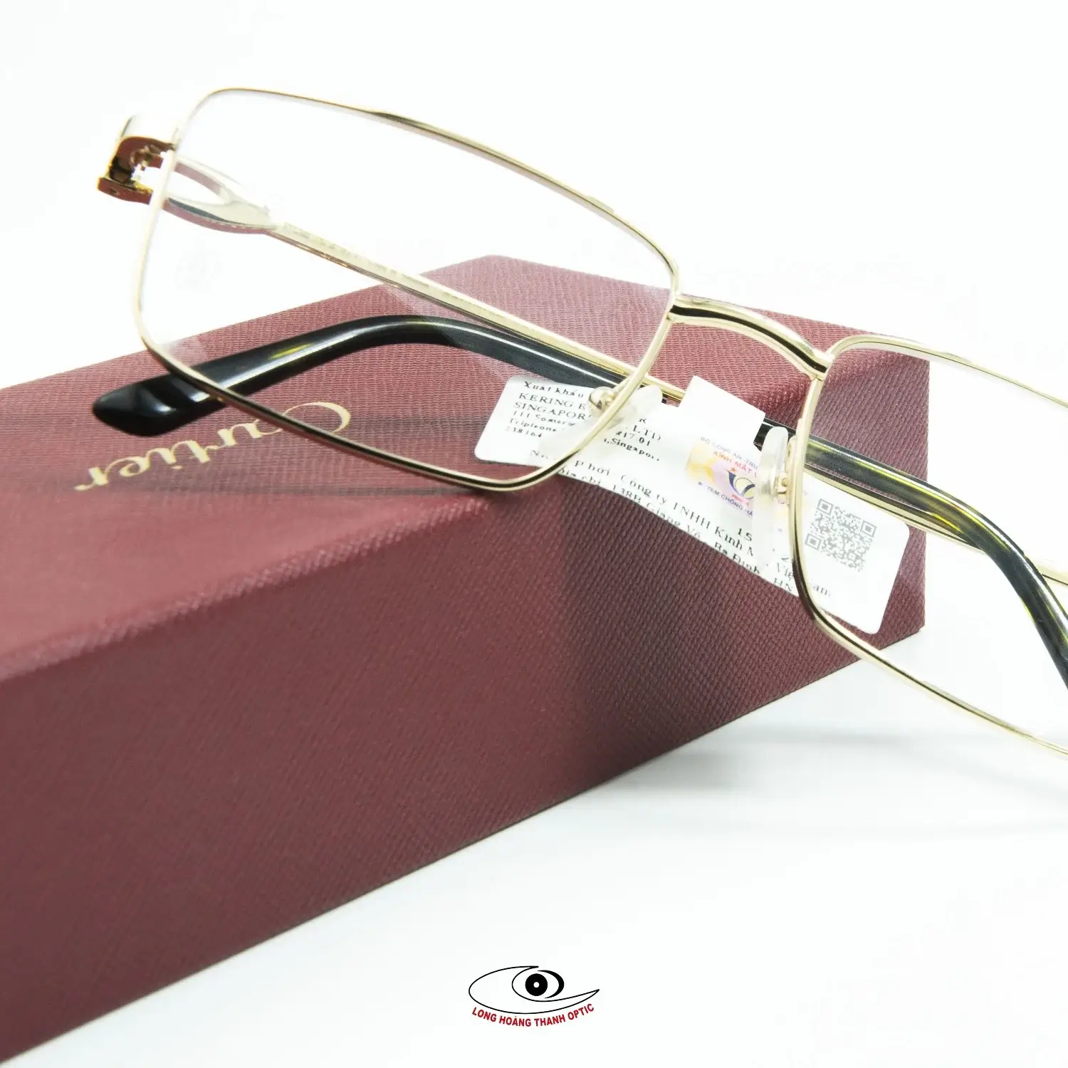 Mua gọng kính mạ vàng Cartier tại Mắt Kính Long Hoàng Thành - Huế, Đà Nẵng