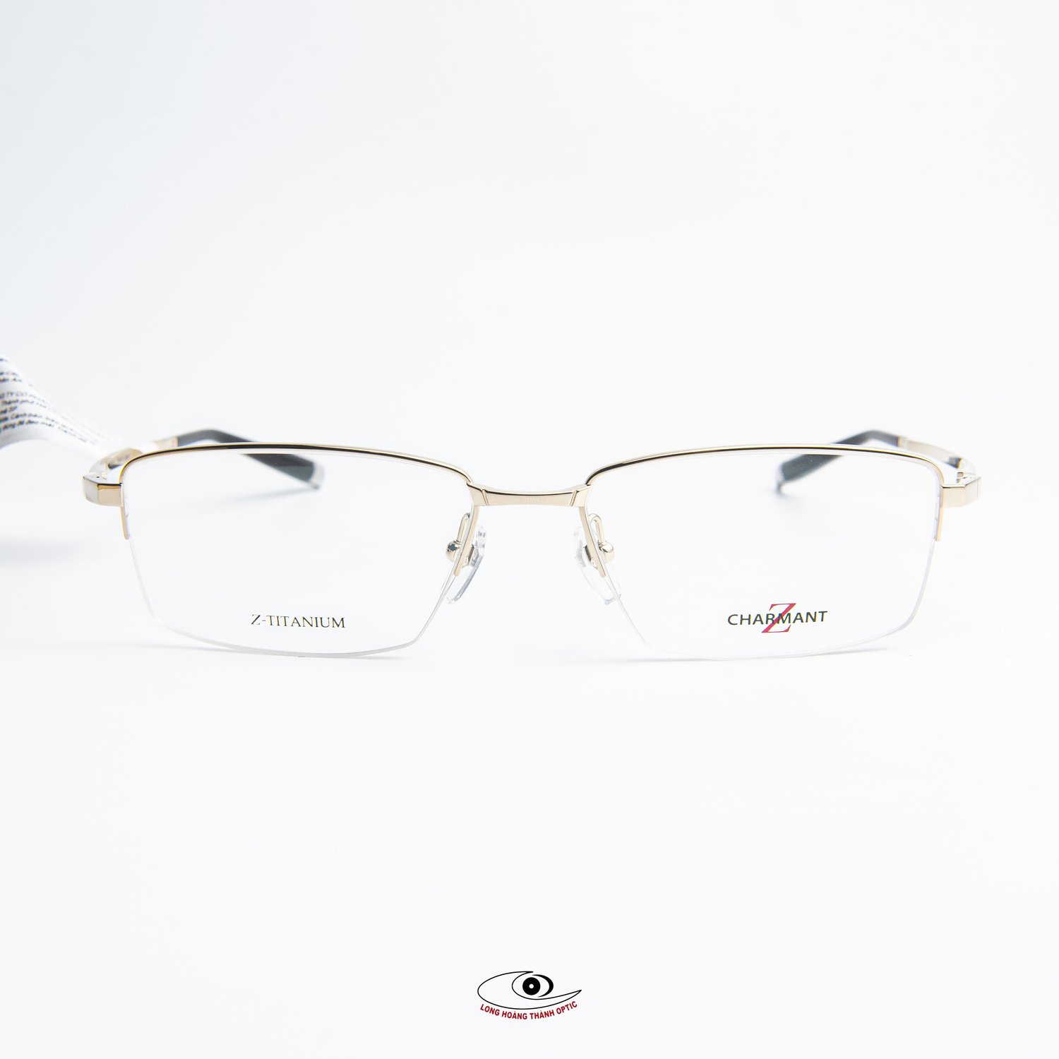 Gọng Kính Charmant Z ZT27055_57_WG - Kiểu dáng nửa viền, chất liệu Z-Titanium ưu việt.