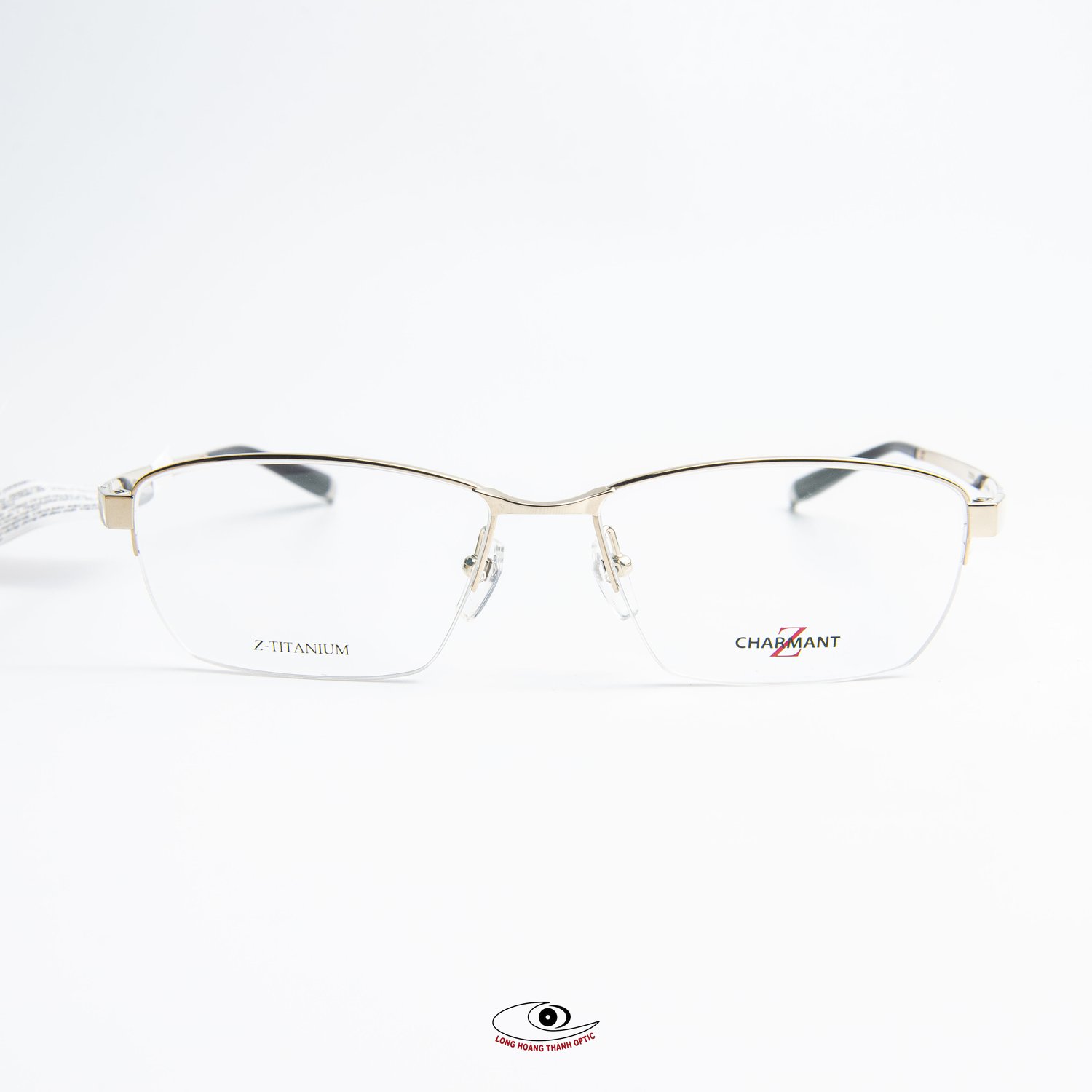 Gọng Kính Nửa Viền Charmant Z ZT27055_57_WG - Công nghệ Z-Titanium siêu nhẹ