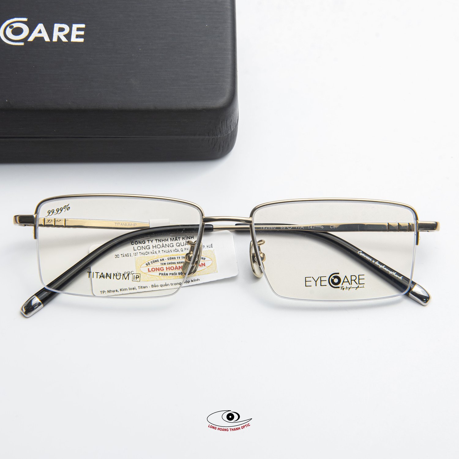 Gọng kính eyecare chữ nhật - Niềm tự hào cho người đàn ông