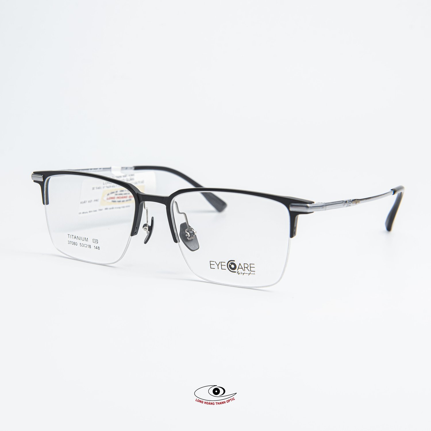Gọng kính cận vuông bầu Eyecare - Khẳng định sự đẹp trai cho chủ nhân