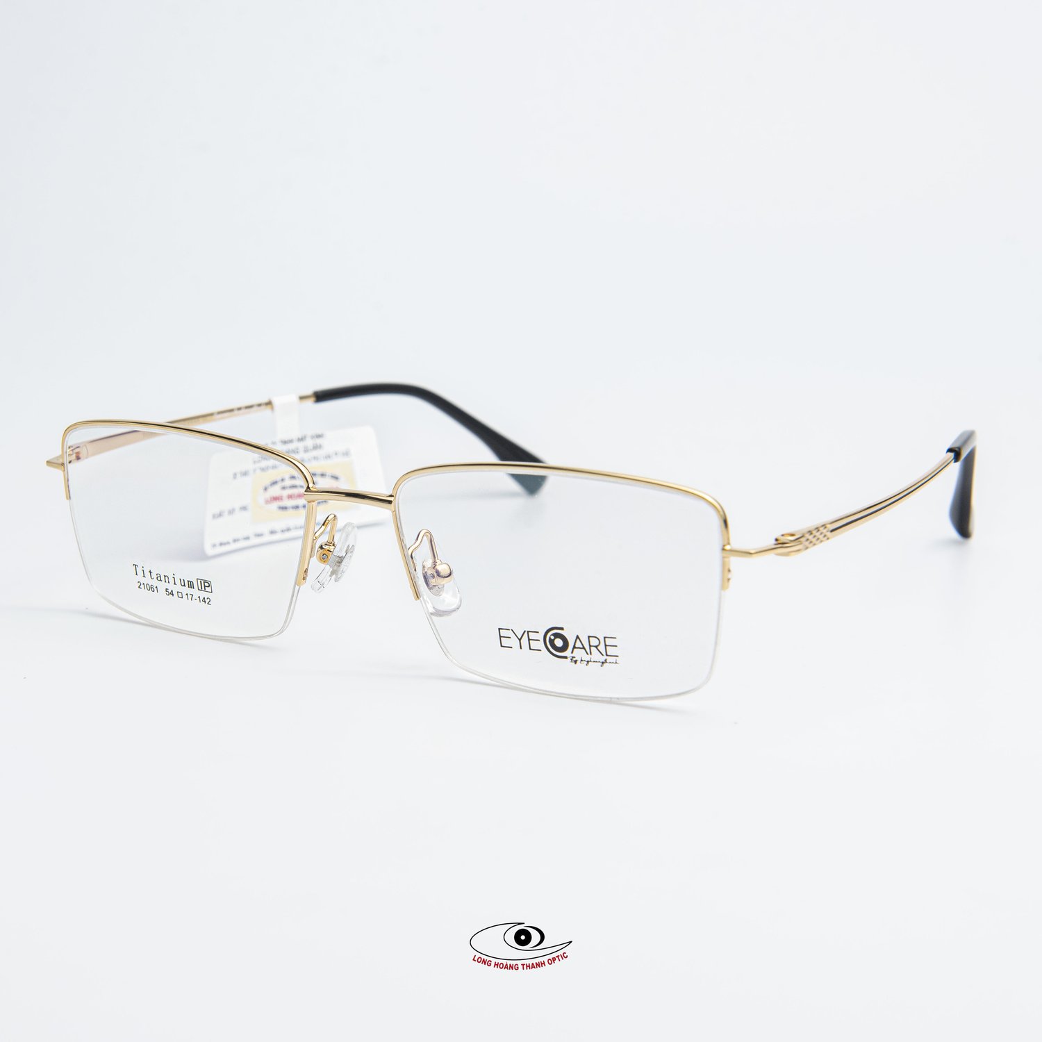 Gọng kính cận nửa viền Eyecare - Chăm sóc đôi mắt quý ông