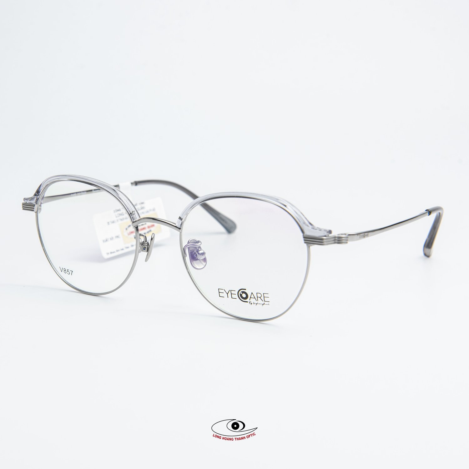 Gọng kính tròn bầu Eyecare Titan - Bền bỉ với thời gian