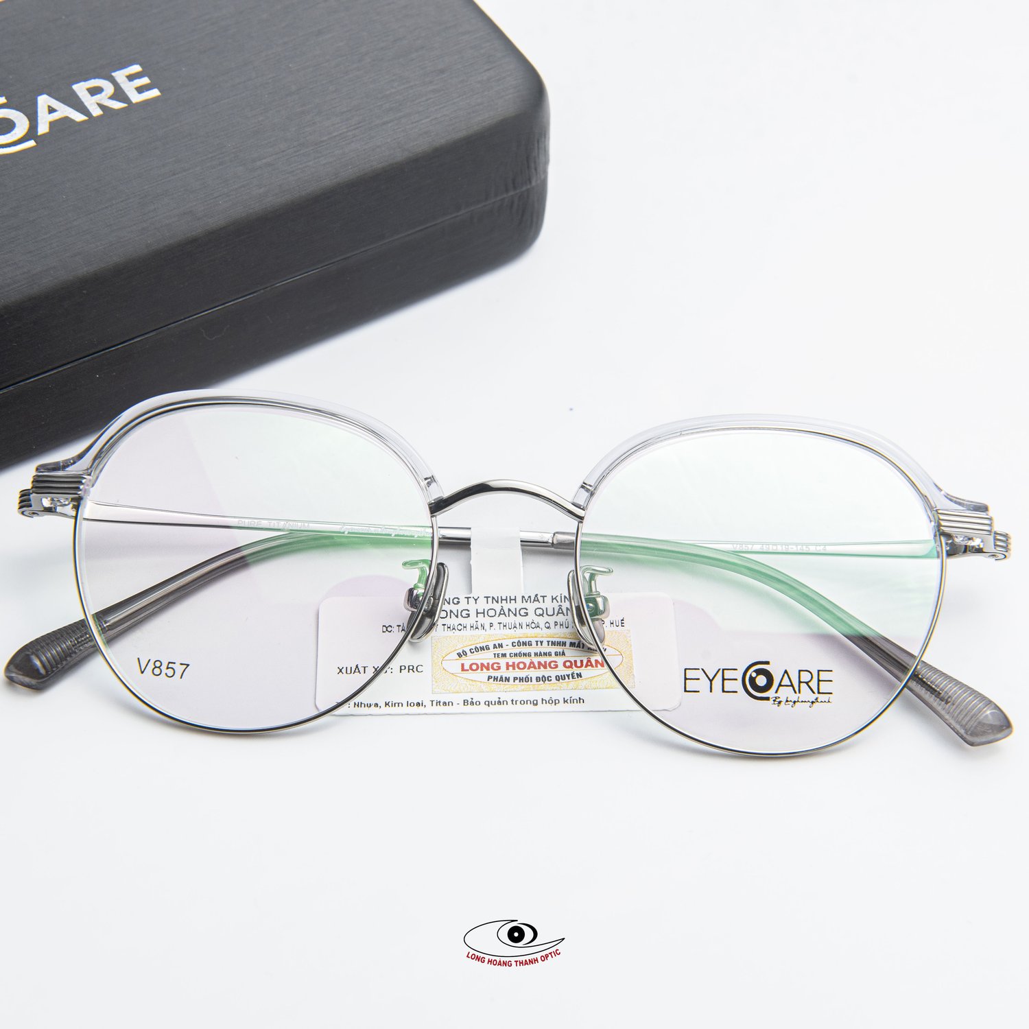Gọng kính tròn bầu eyecare đẹp cho phái đẹp