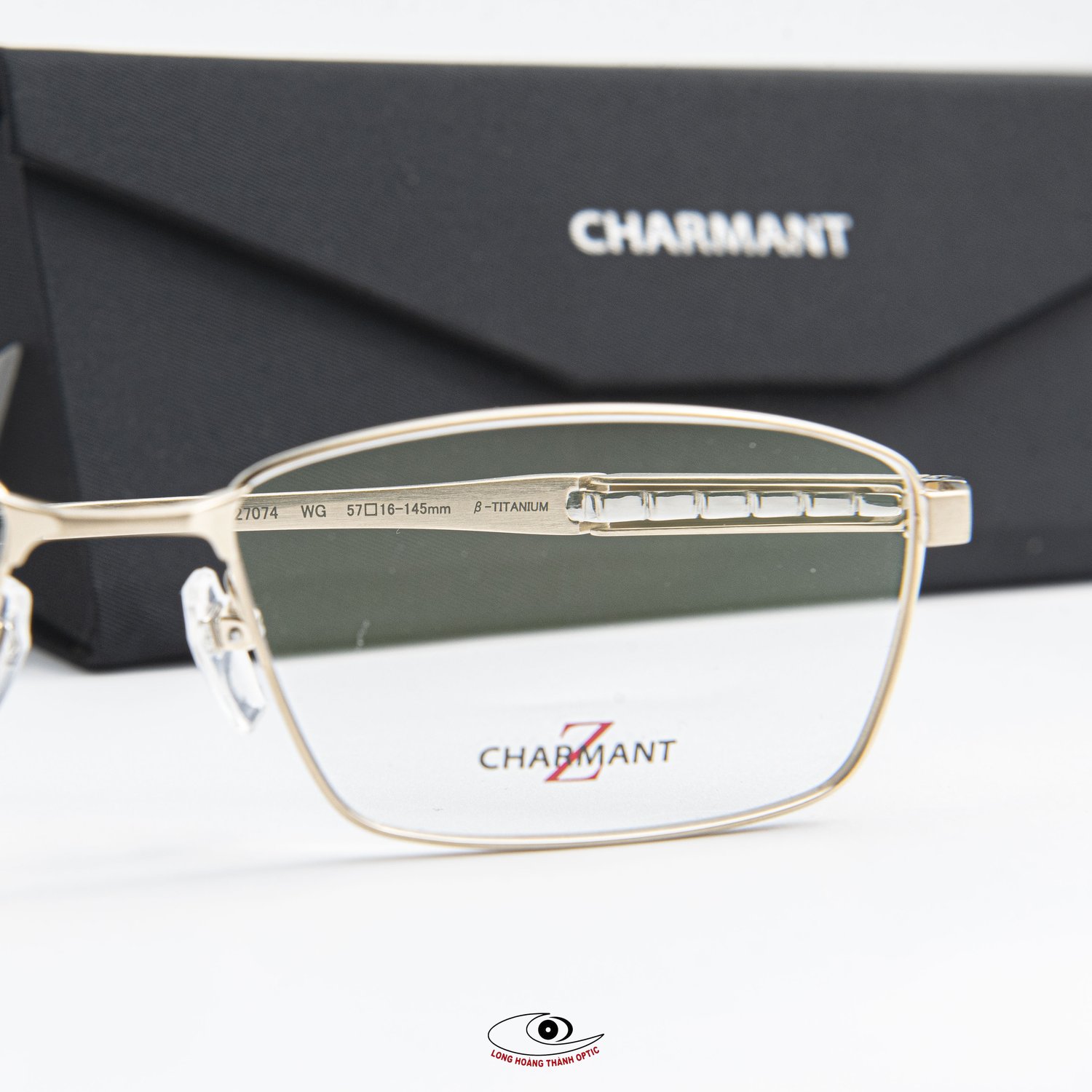 Gọng Kính Chữ Nhật Charmant Z ZT27074_57_WG - Sang trọng và quý phái