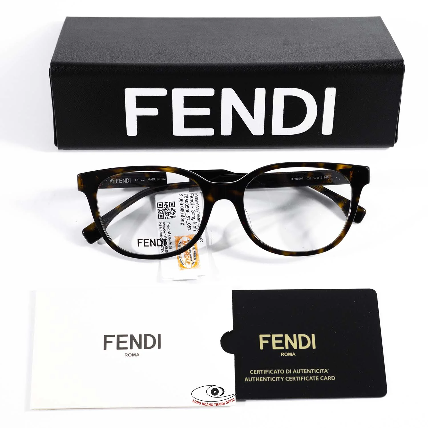 Gọng kính cận chính hãng FENDI FE50059F_52_052 giá tốt nhất tại Huế, Đà Nẵng