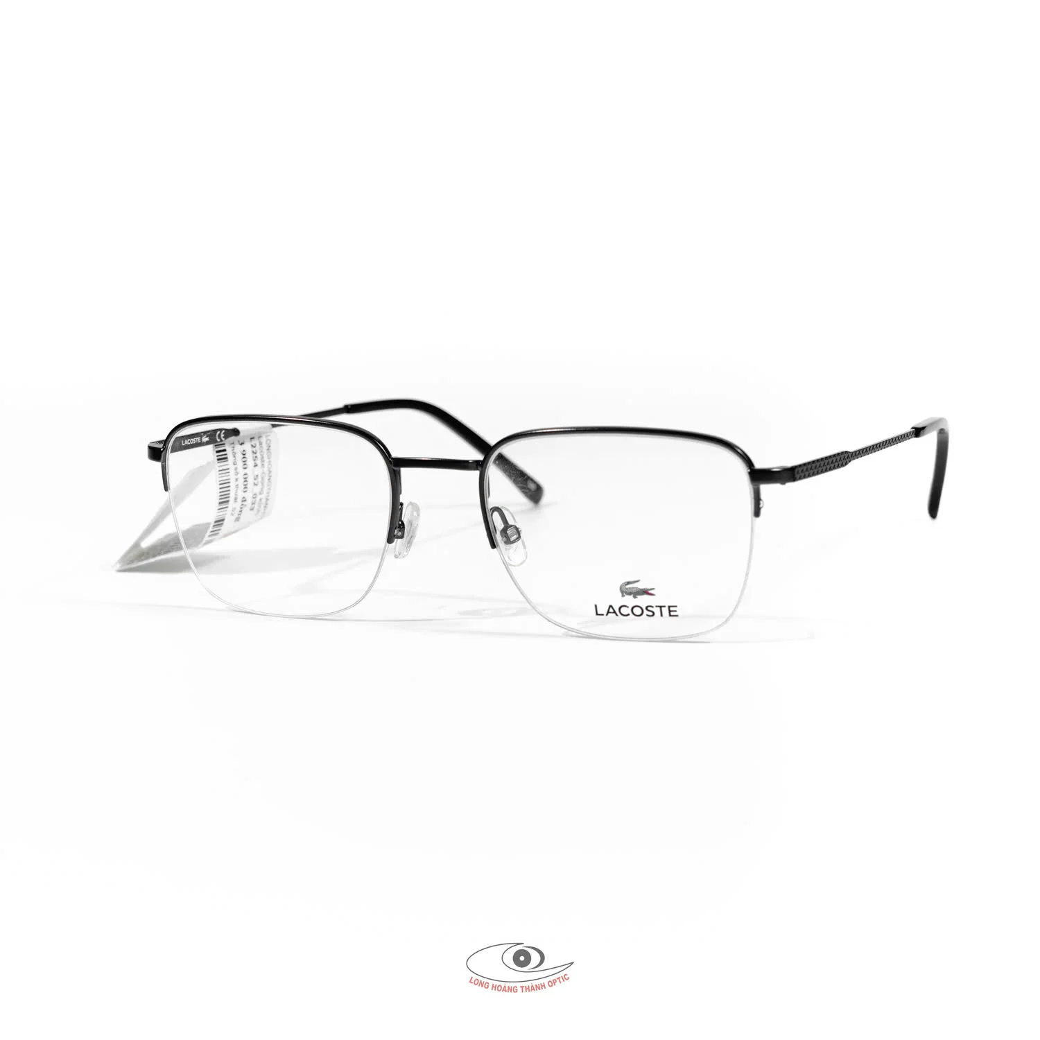 Gọng kính cận chính hãng - Gọng nửa viền Lacoste tại Huế, Đà Nẵng