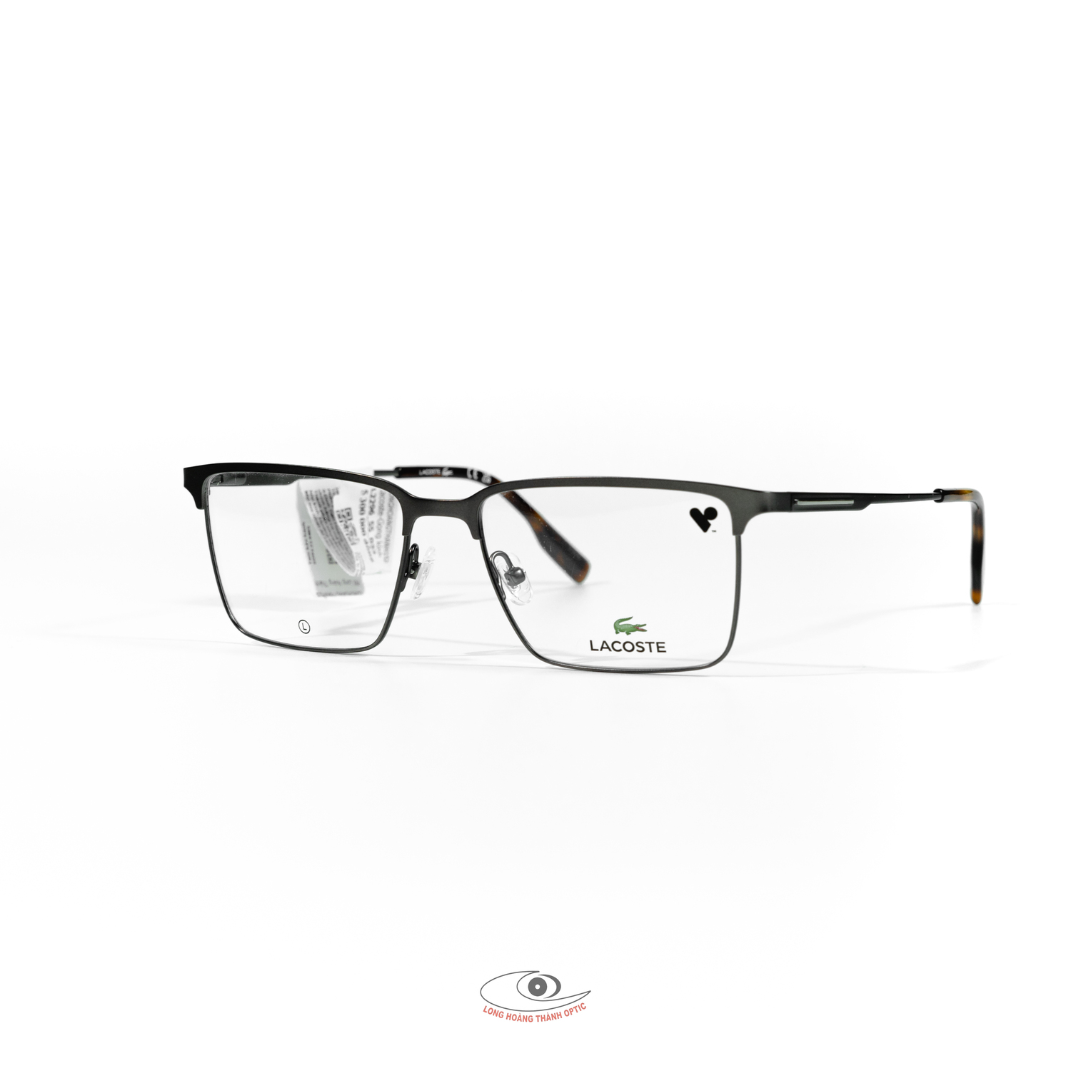 Gọng kính cận nam Lacoste l2296 033 - Gọng kính kim loại Phong cách năng động dành cho quý ông