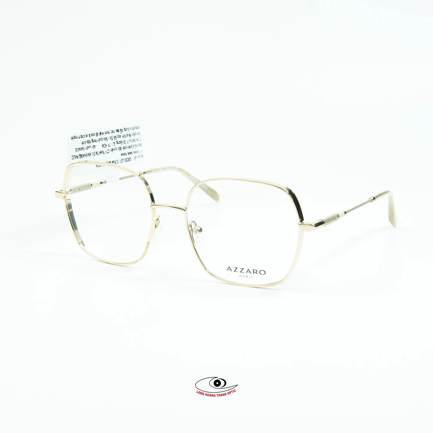 Gọng kính cận nữ Azzaro AZ30411C03 - Kính kim loại mạ vàng tại Long Hoàng Thành Huế, Đà Nẵng