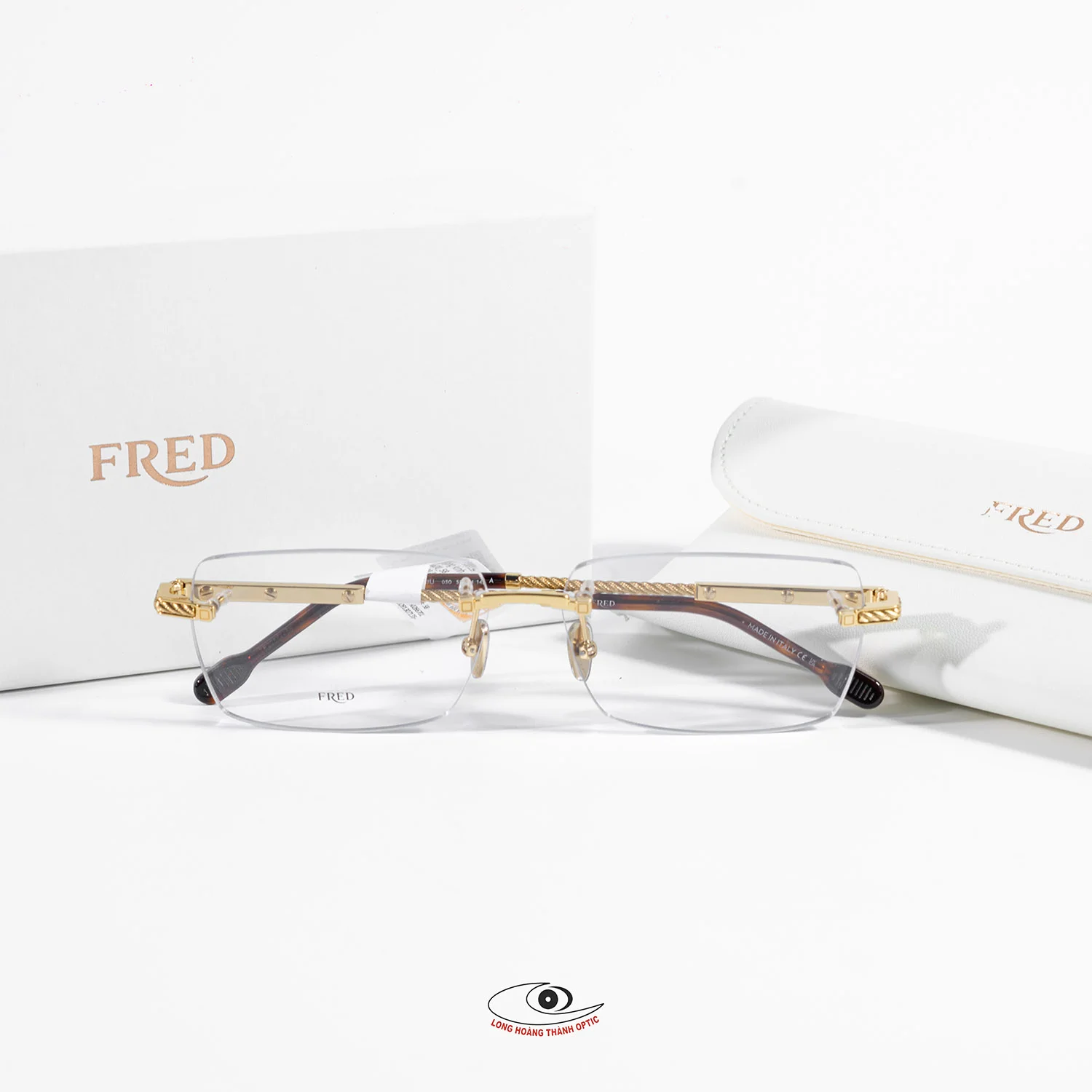 Gọng kính hàng hiệu FRED giá tốt mắt tại Huế Đà Nẵng