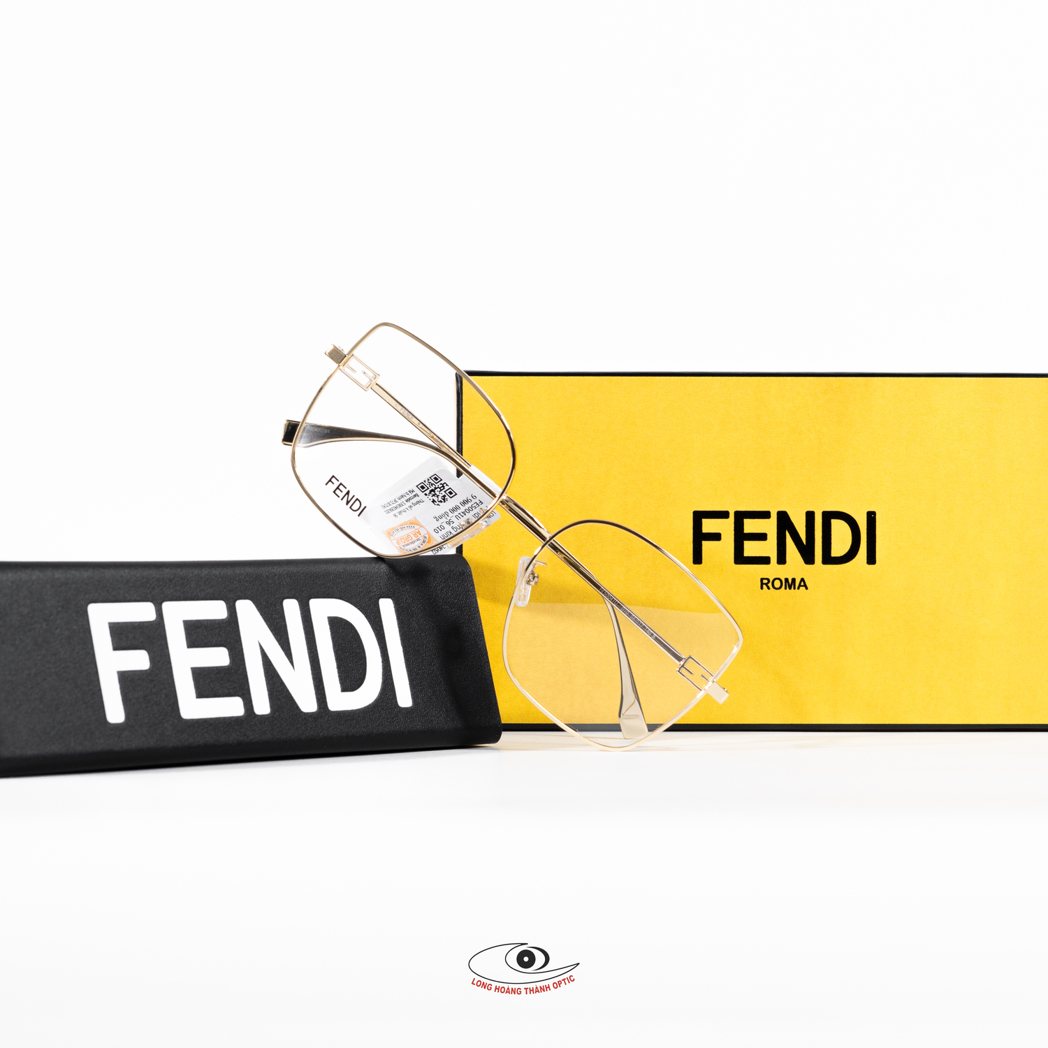 Mua Gọng kính Titan - Gọng kính cận nữ Fendi tại Long Hoàng Thành