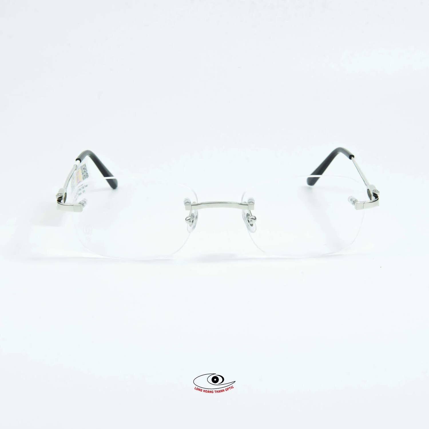 Kính không gọng Cartier - mẫu gọng kính không viền màu bạc độc đáo cho nam nữ