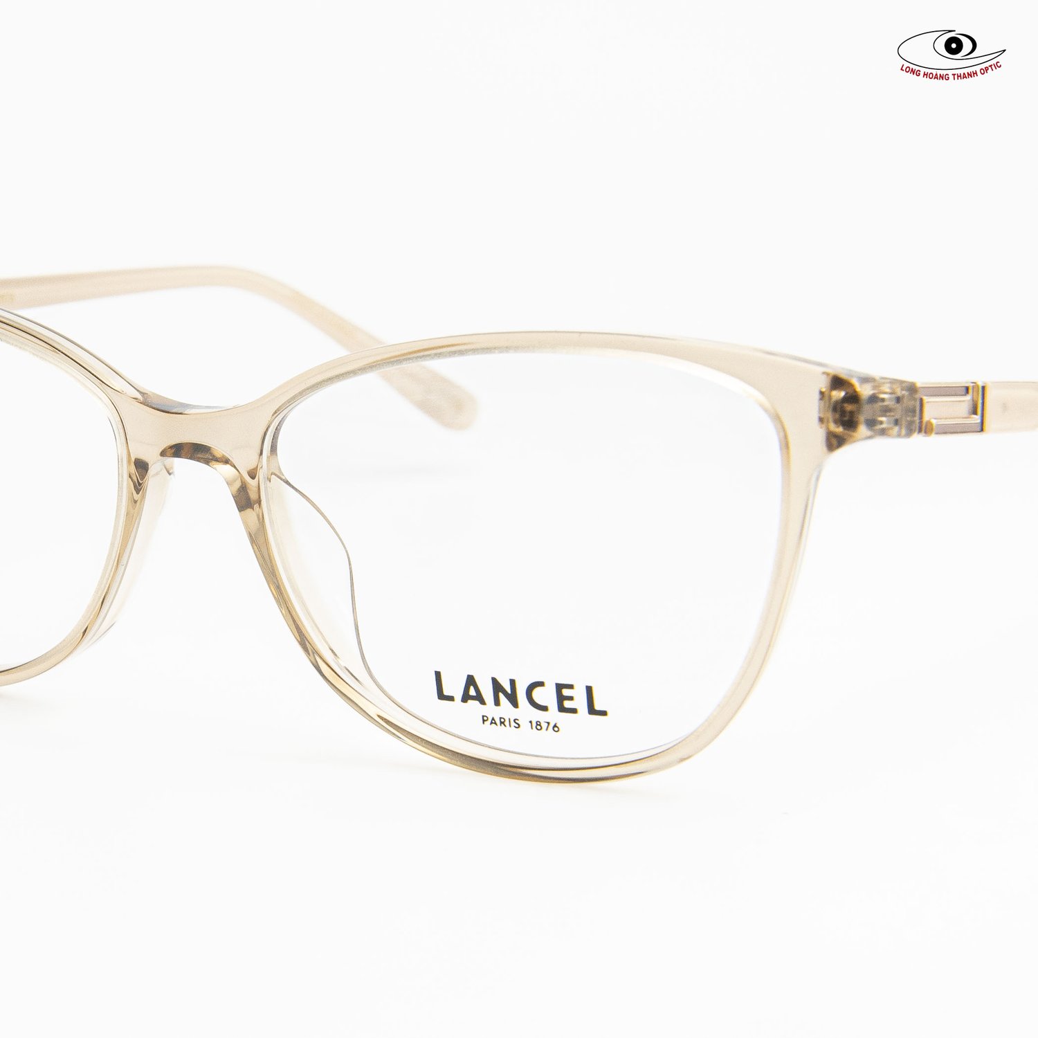 Gọng Kính Lancel LA93004 C02 - Sắc be nhẹ nhàng, chất liệu acetate êm ái.