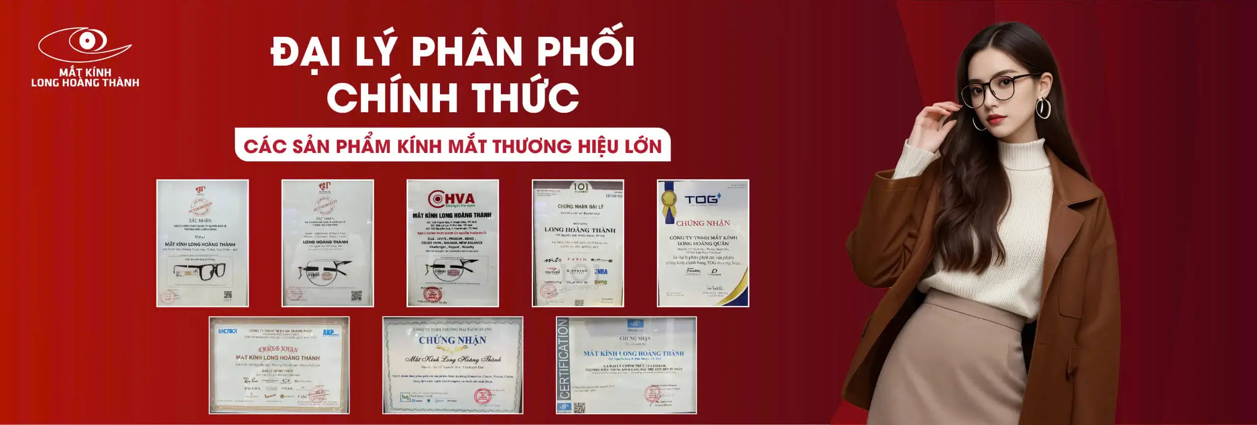 Địa chỉ mua gọng kính cận nam nữ đẹp, uy tín tại Huế - Mắt kính Long Hoàng Thành