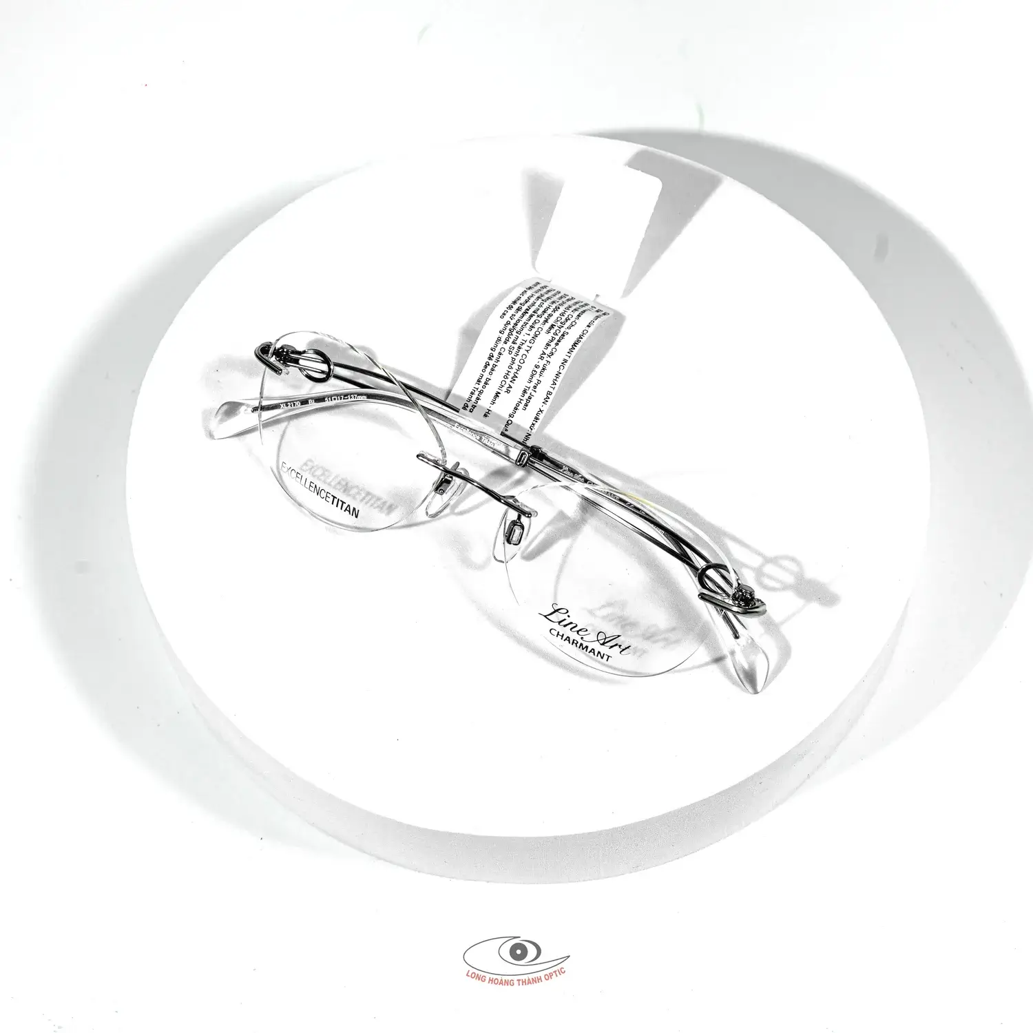 Mua gọng kính titan - kính không viền Line Art Charmant XL2170_51_BL - Mẫu Gọng Kính Cận Nữ Đẹp