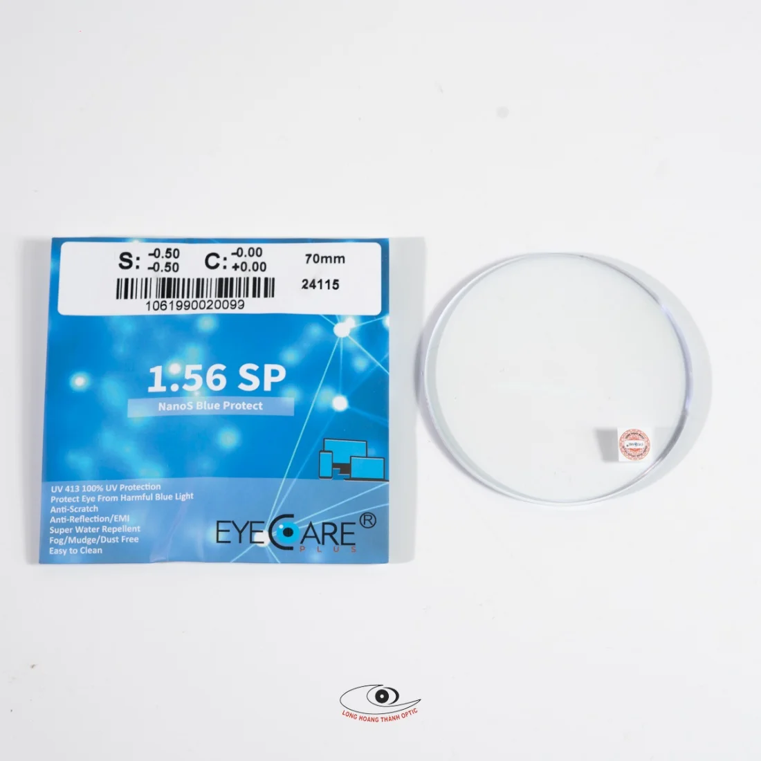 Địa chỉ mua tròng kính chính hãng 1.56 SP NANOS BLUE PROTECT giá tốt nhất tại Huế, Đà Nẵng