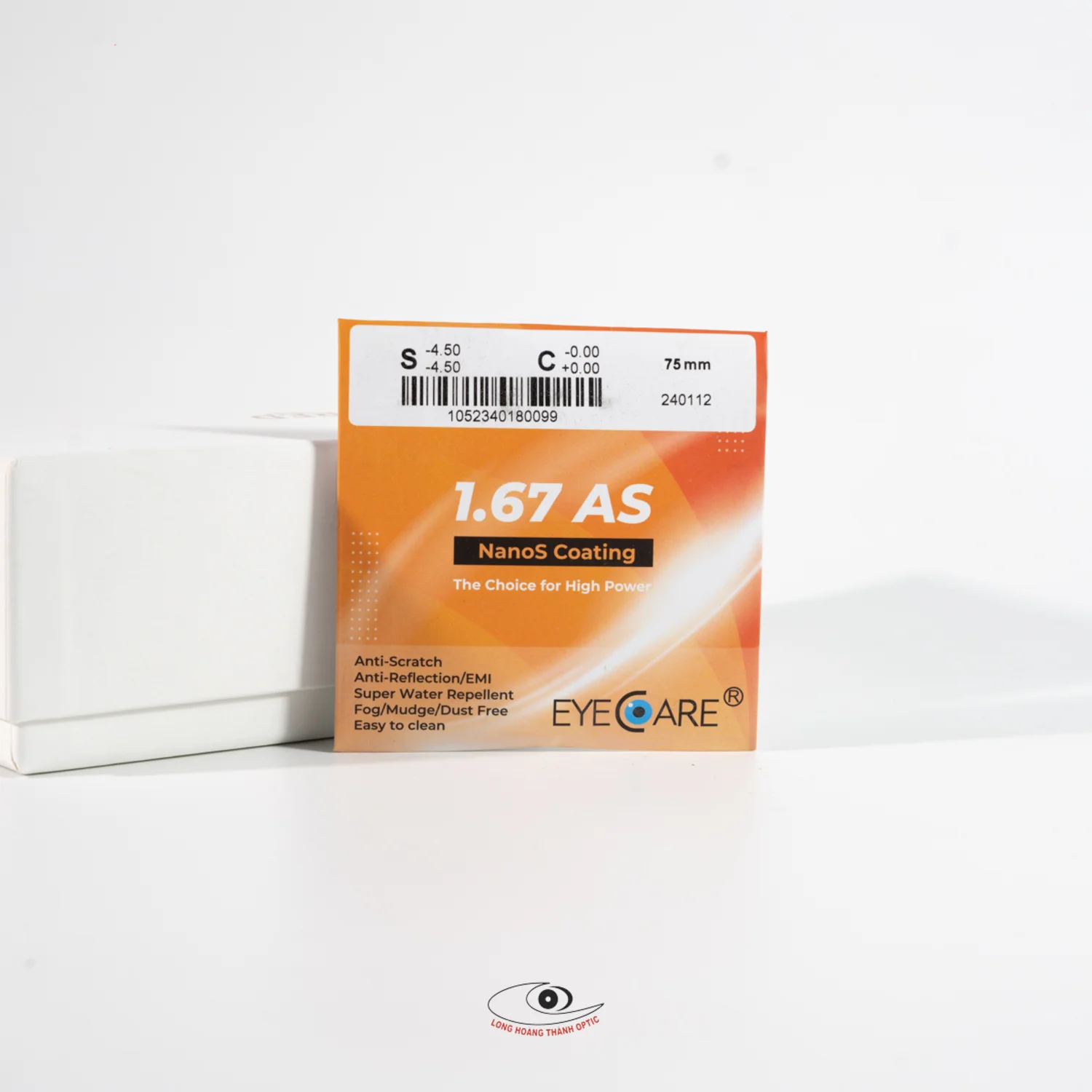 Tròng Kính 1.67 AS NANOS COATING By Eyecare